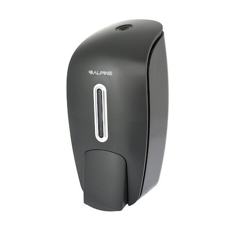 Alpine Industries Soap & Hand Sanitizer Dispenser, Surface Mounted, 800 ml Capacity, Gray 425-GRY